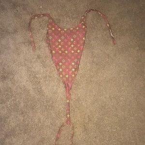 LV printed one piece swimsuit